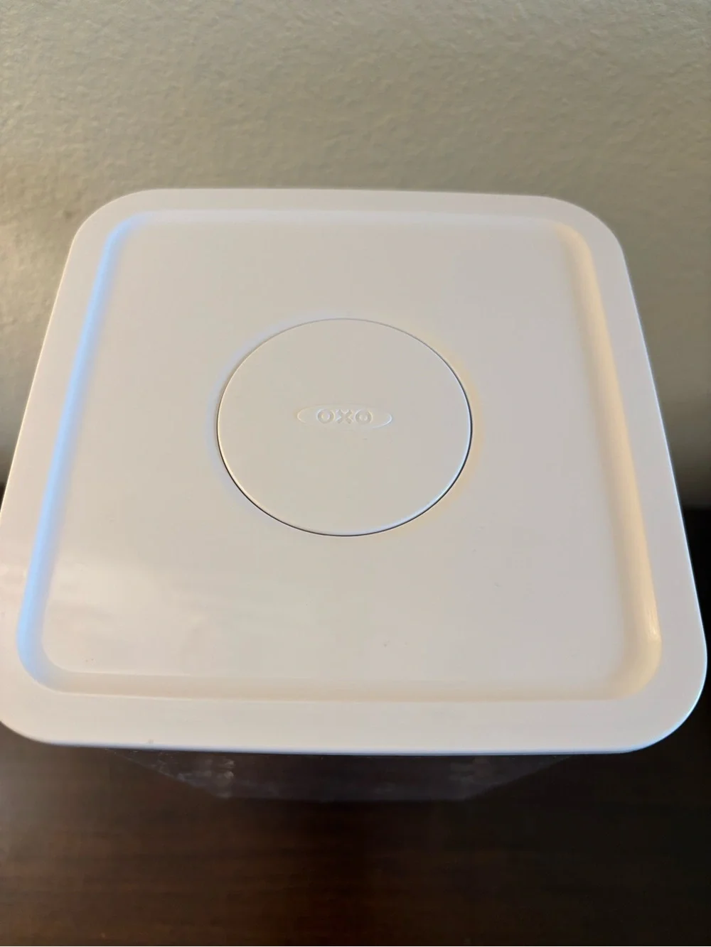 OXO Clear Plastic Airtight Food Storage Container with White Lid